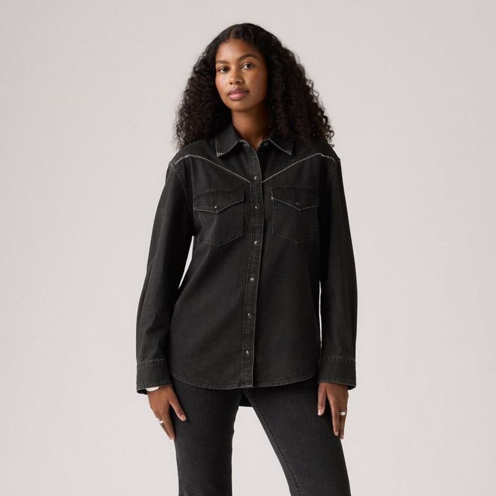 Levi's Women's Sawyer Western Shirt - First Or Last Shine S